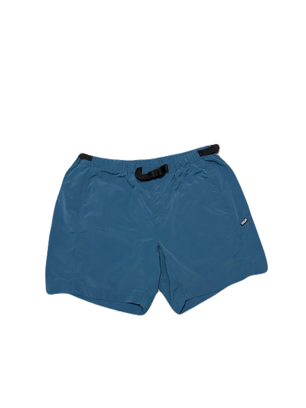 Patagonia Gi III Shorts Hiking Outdoor Mens XL Blue Belted Nylon 7.5 Inseam